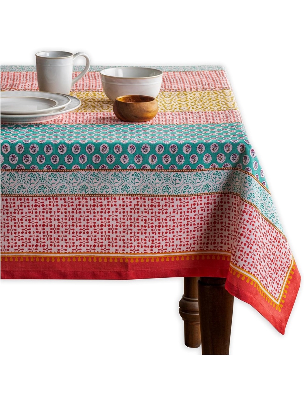 Maison d' Hermine Table Cloth Rectangle Table 100% Cotton 60 x 90 Inches nwt